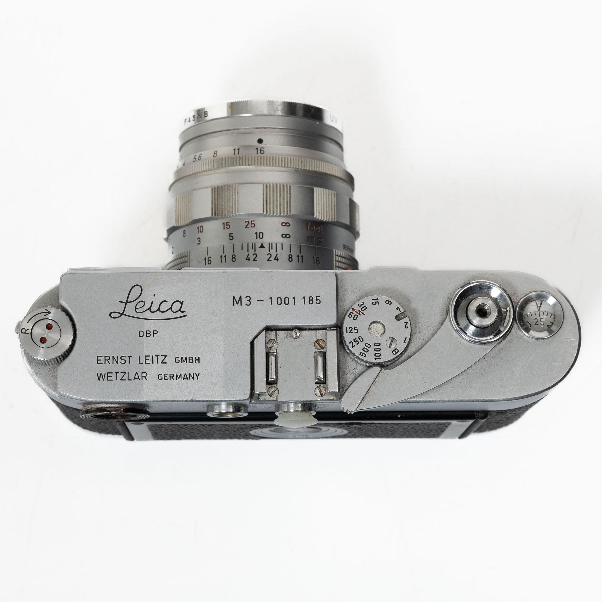 Leica, M3 no. 1001185, 1960.