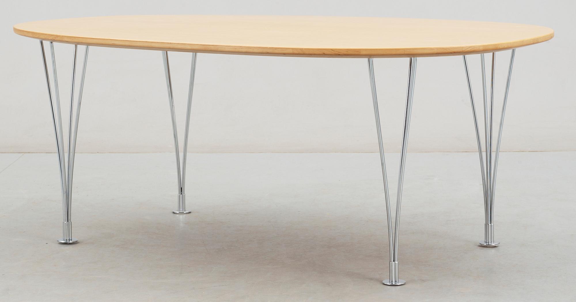 SOFFBORD, "Ellips" Design Bruno Mathsson och Piet Hein för Fritz Hansen, Bruno Mathsson international.