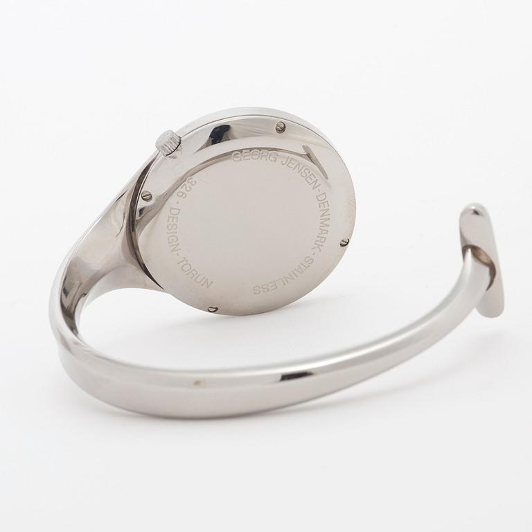 Georg Jensen - Vivianna. Steel. Quartz. Ø 32.6 mm.