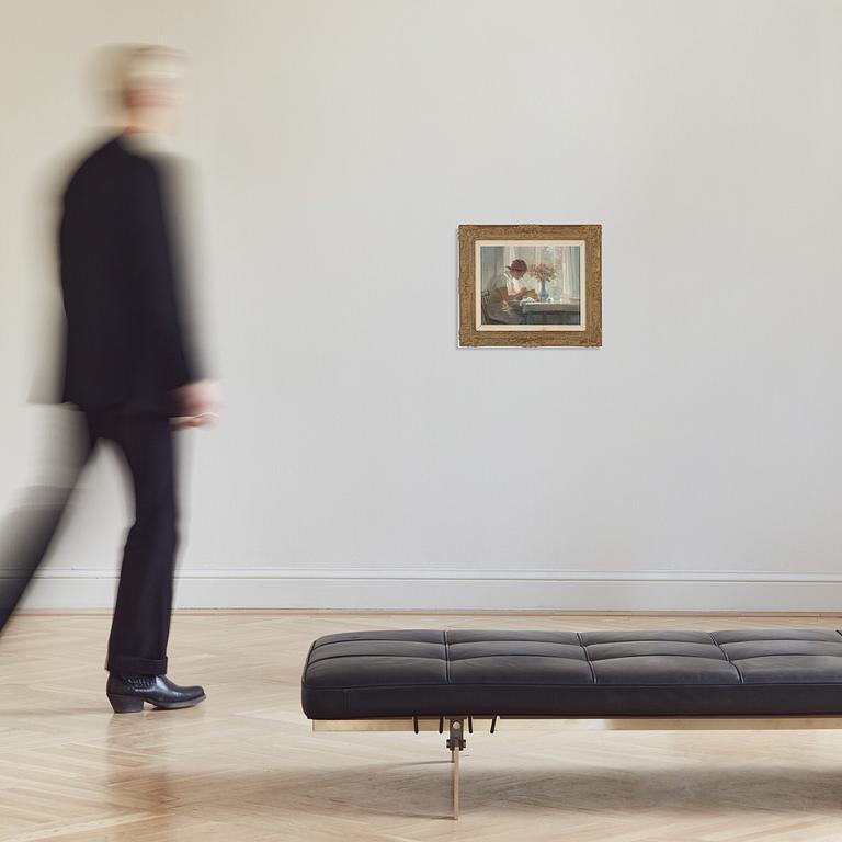 Nils Asplund, oil on panel, signed and dated -37.