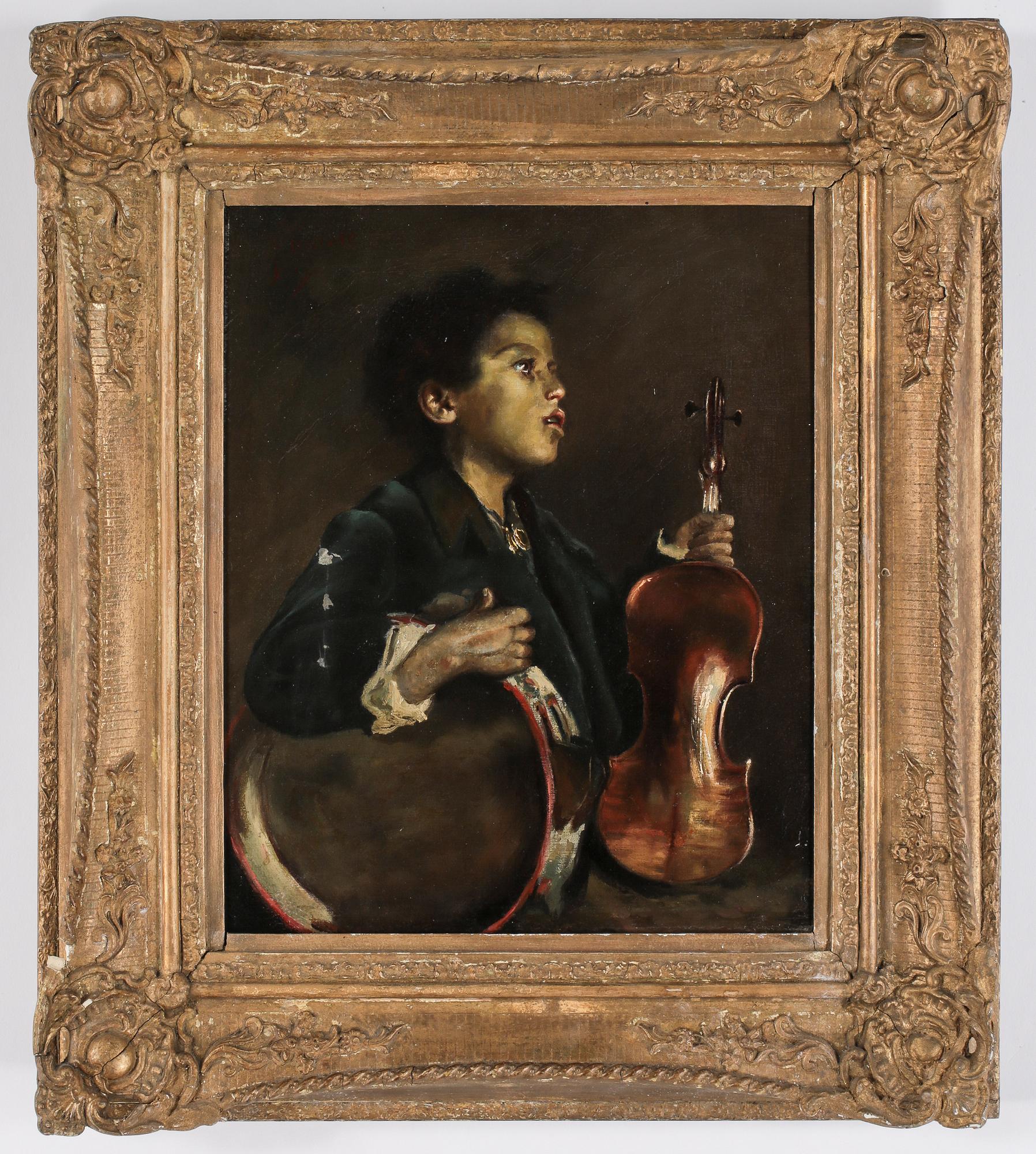 OKÄND KONSTNÄR , olja på duk, 1800-talets andra hälft.
