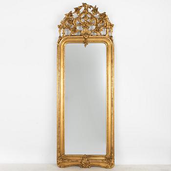 A gilded mirror, second half of the 19th century.