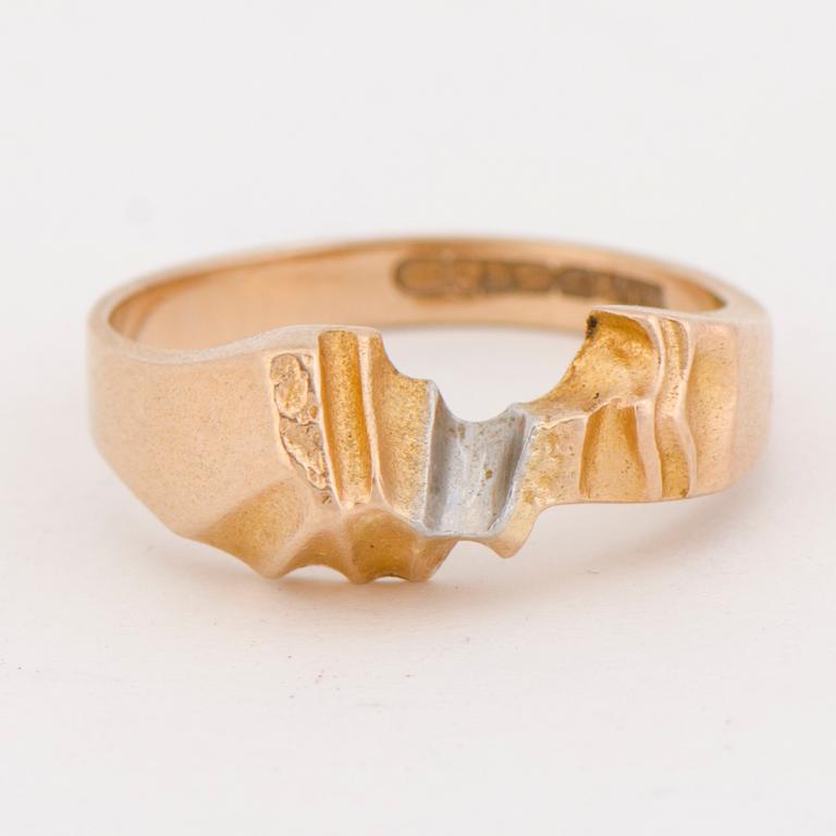 BJÖRN WECKSTRÖM, RING, 14K guld. Lapponia 1999.