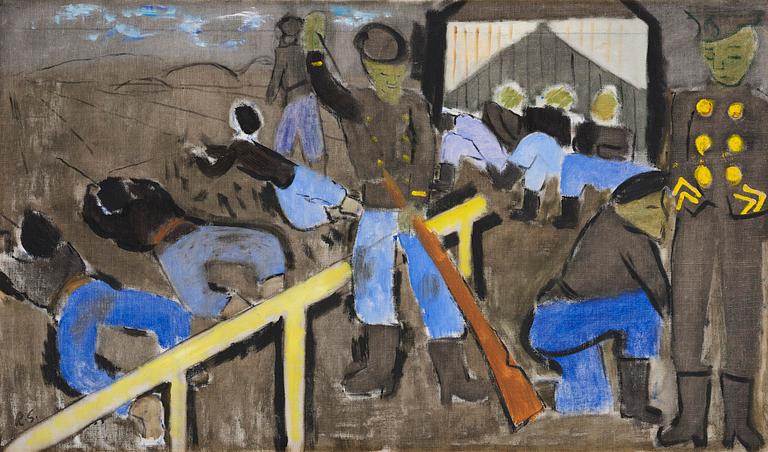 Ragnar Sandberg, Vid skjutbanan.