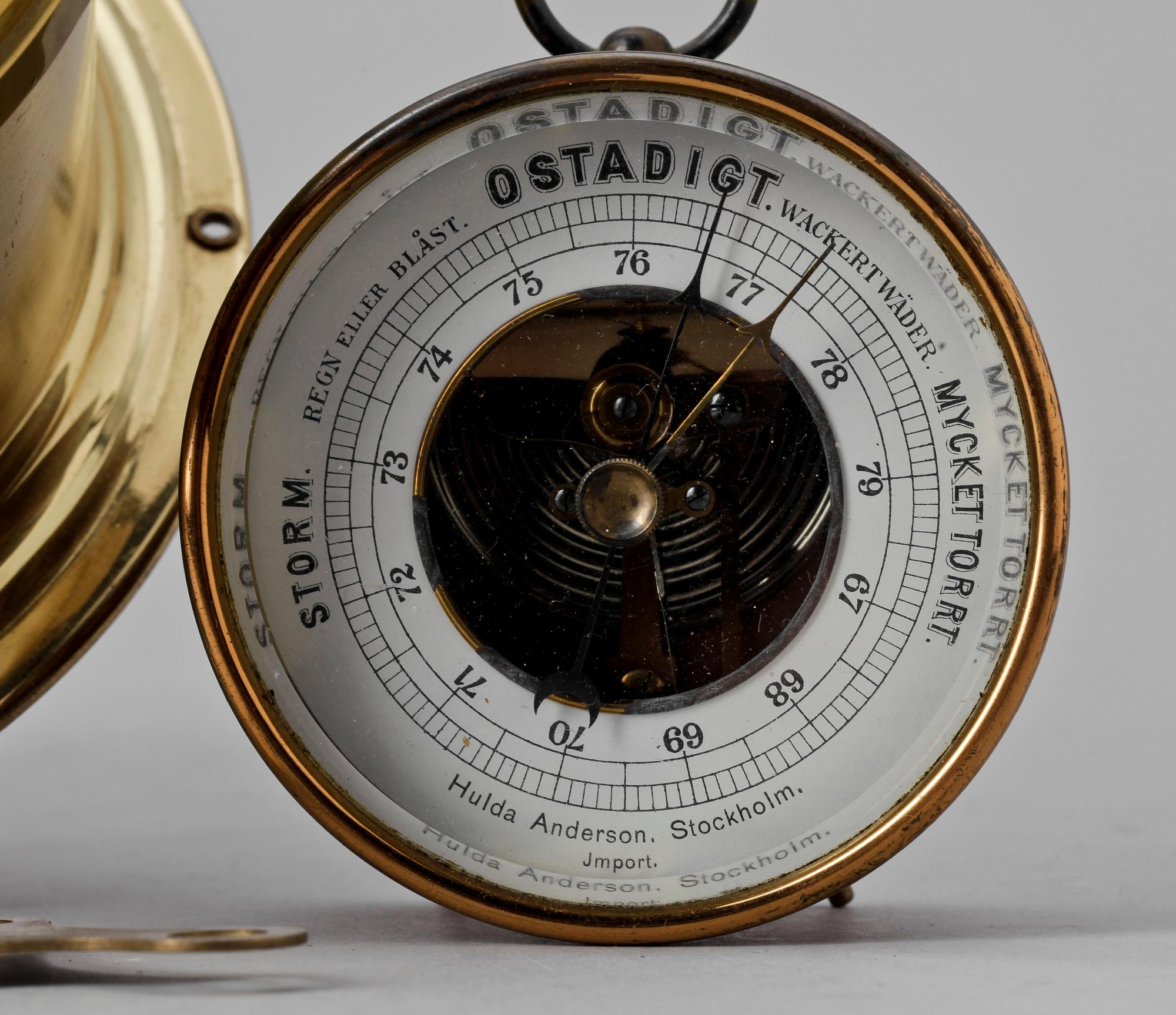 SKEPPSUR och BAROMETER, 1900-talets första hälft.