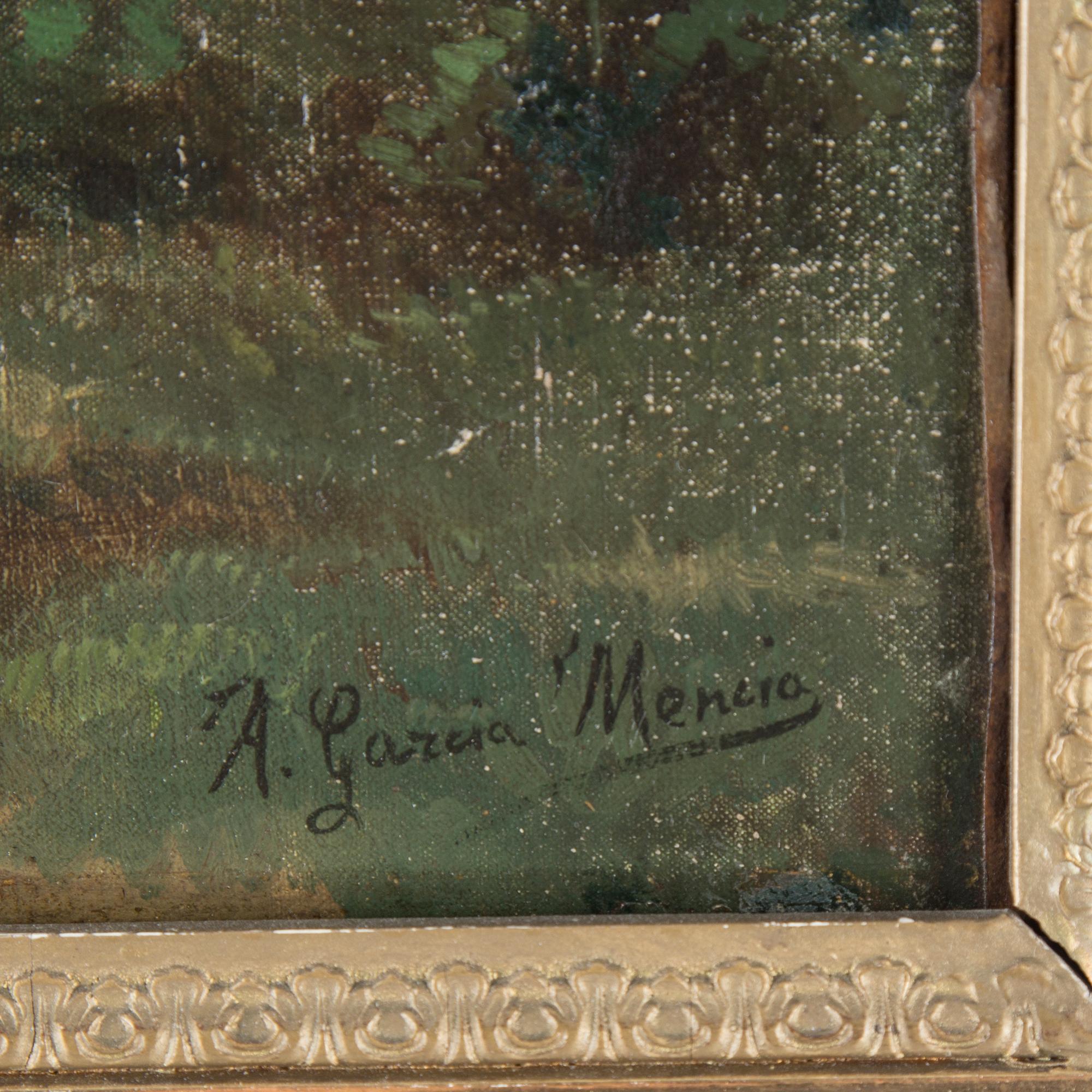 ANTONIO GARCIA Y MENCIA, Olja på duk, signerad.