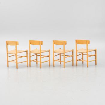 Børge Mogensen, chairs, 4 pcs, "J39", Denmark, second half of the 20th century.