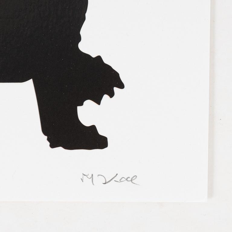 Makode Linde, litografi med UV-lack, signerad och numrerad 108/120.