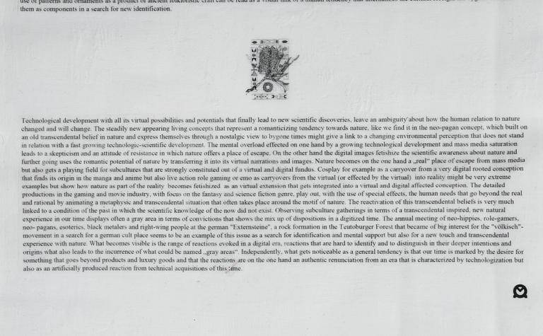 Veit Laurent Kurz, "Untitled #4 (Flag of Time Text Painting)".