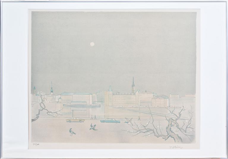 EINAR JOLIN, färglitografi, signerad och numrerad 57/360.