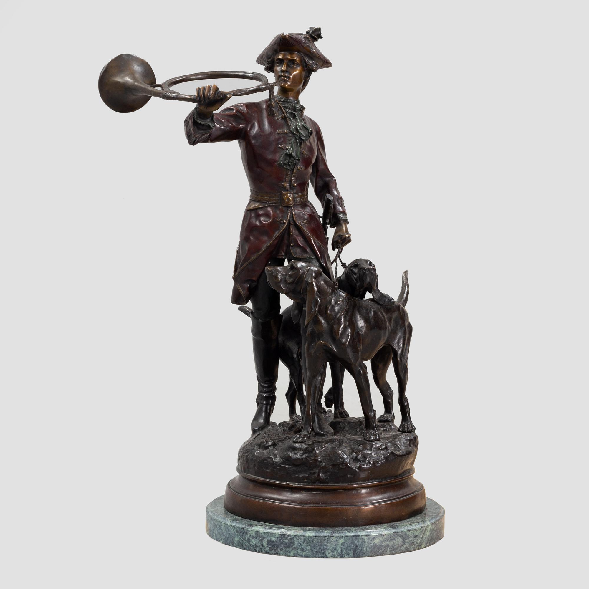 Hippolyte Moreau & Prosper Lecourtier, after. Sculpture, bronze.