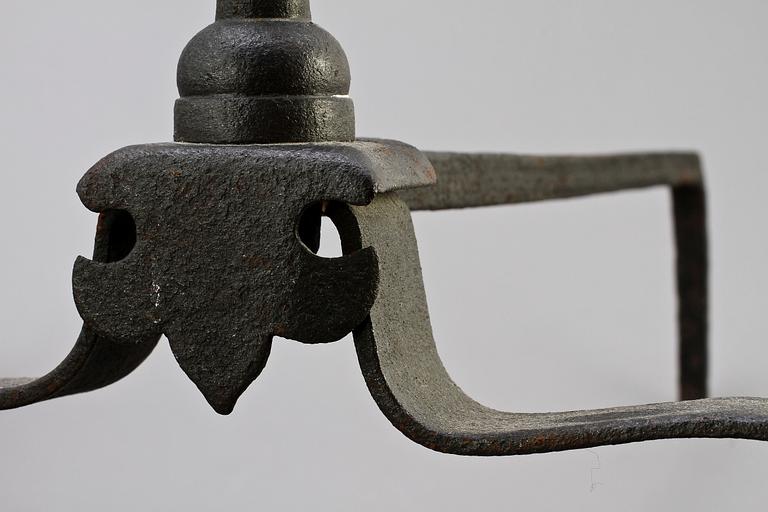 ELDHUNDAR,  järn, 1800-tal.