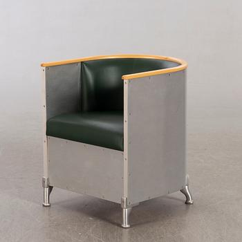 Mats Theselius, an 'Aluminium' easy chair, designed 1990.