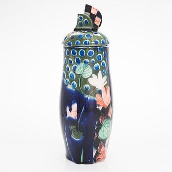 Dorrit von Fieandt, a unique ceramic urn signed DvF Arabia Finland.