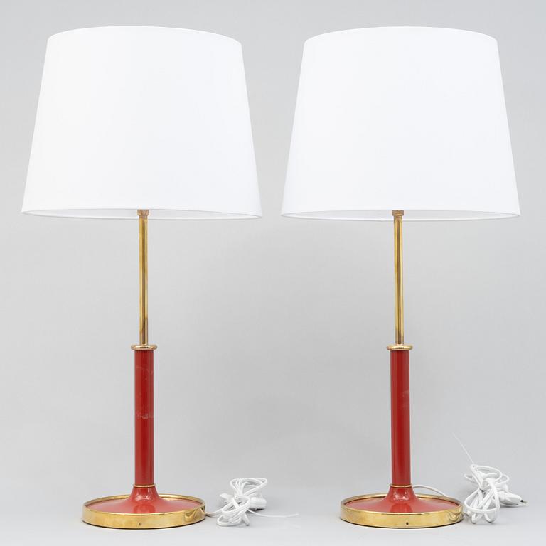 Josef Frank, a pair of model G 2466 table lamps, Firma Svenskt Tenn.