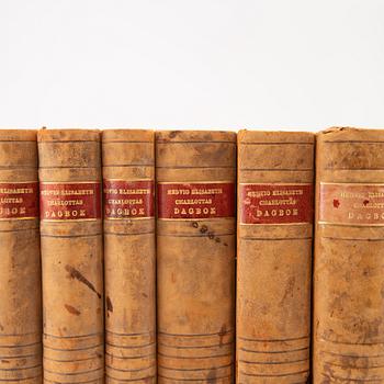 Book series, 9 volumes "Hedvig Elisabeth Charlotta's Diary".