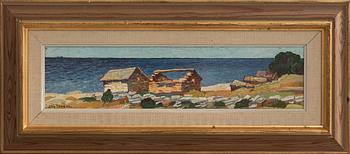 Stig Jonzon, "Gamla sjöbodar, Gillberga, Öland".