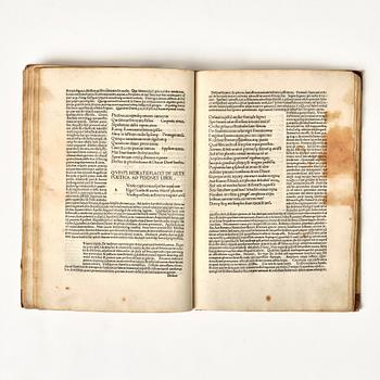 Incunable, Horace, 1481.