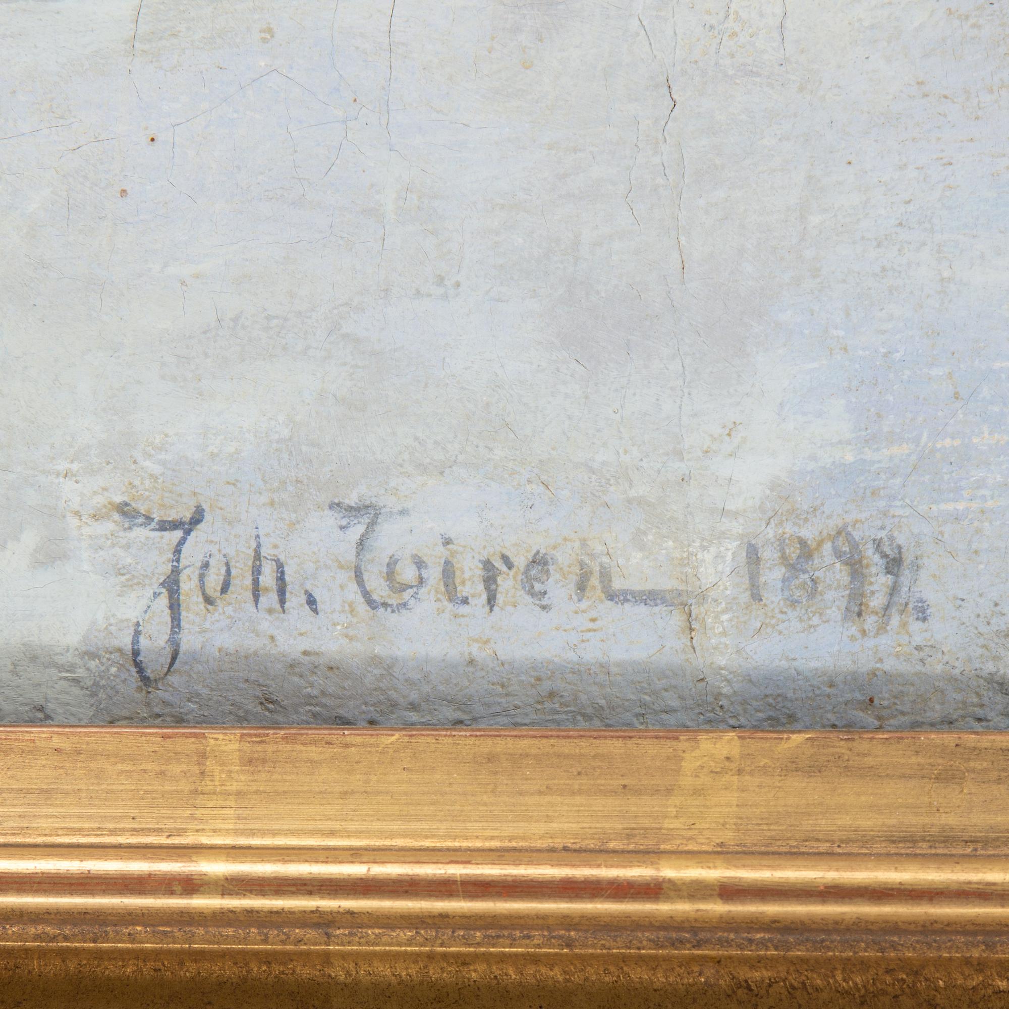 A oil on canvas by Johan Tirén, signed and dated 1892.