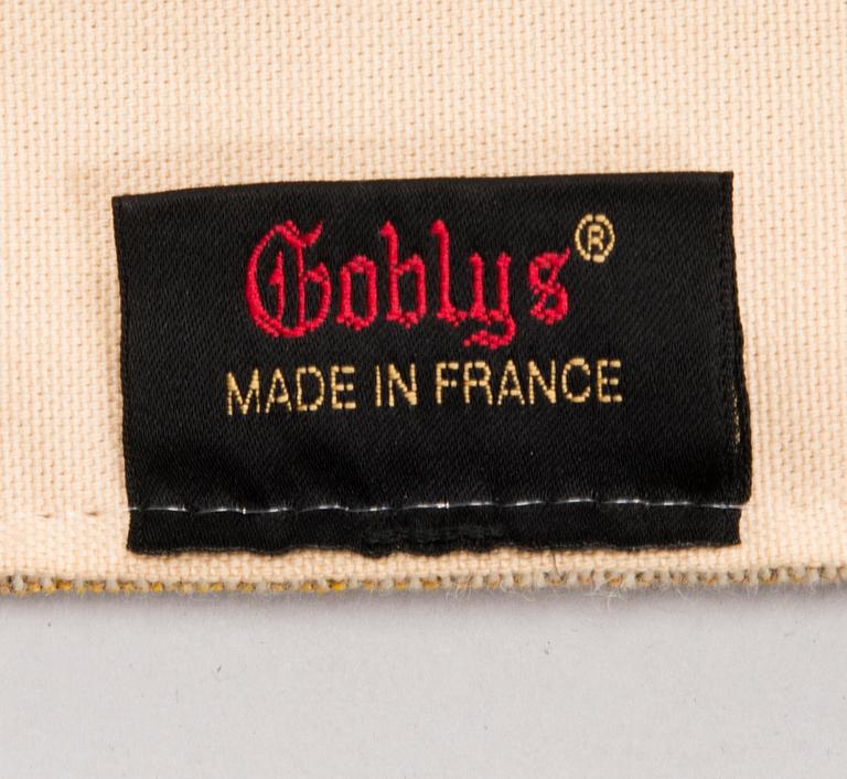 A French tapestry by Goblys. 104 x 144 cm.