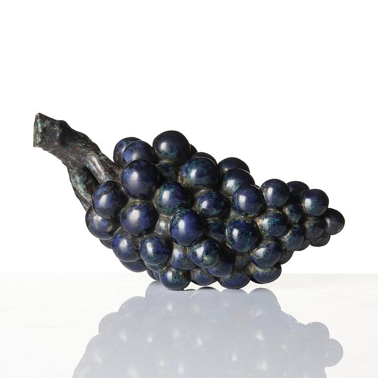 Hans Hedberg, a faience sculpture of a bunch of grapes, Biot, France.