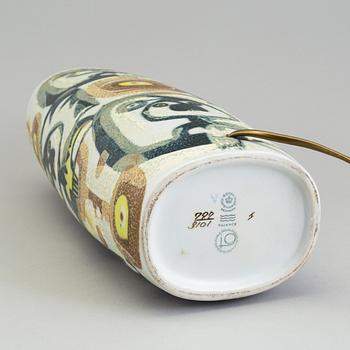 A ceramic table lamp by Johanne Gerber, Royal Copenhagen, 20th century.