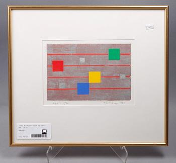 K G ( Karl Gustaf) Nilson · K G NILSON, litografi, sign o numr etyd I 5/30.