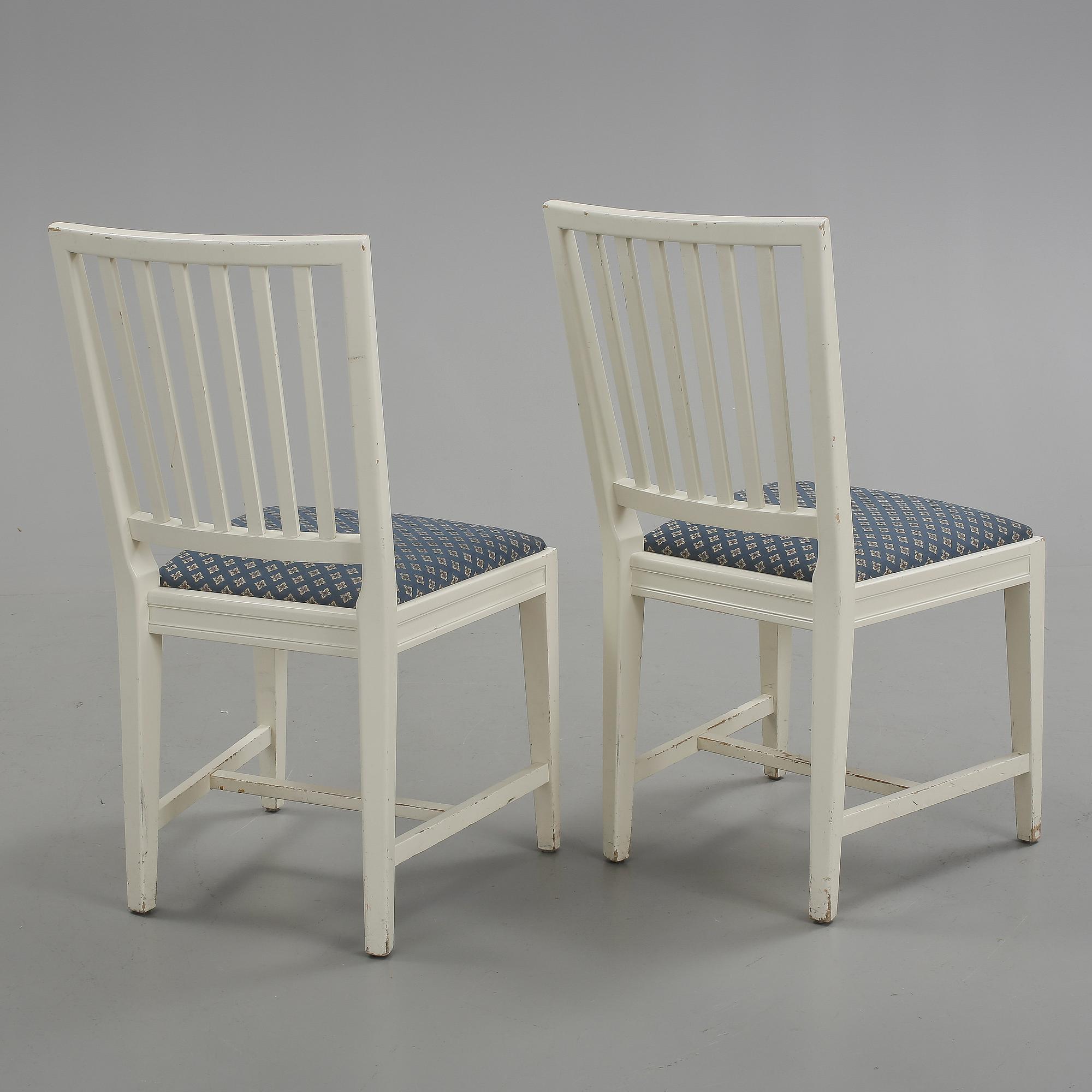 STOLAR, 8 st, gustaviansk stil, 1900-talets slut, Tibro.