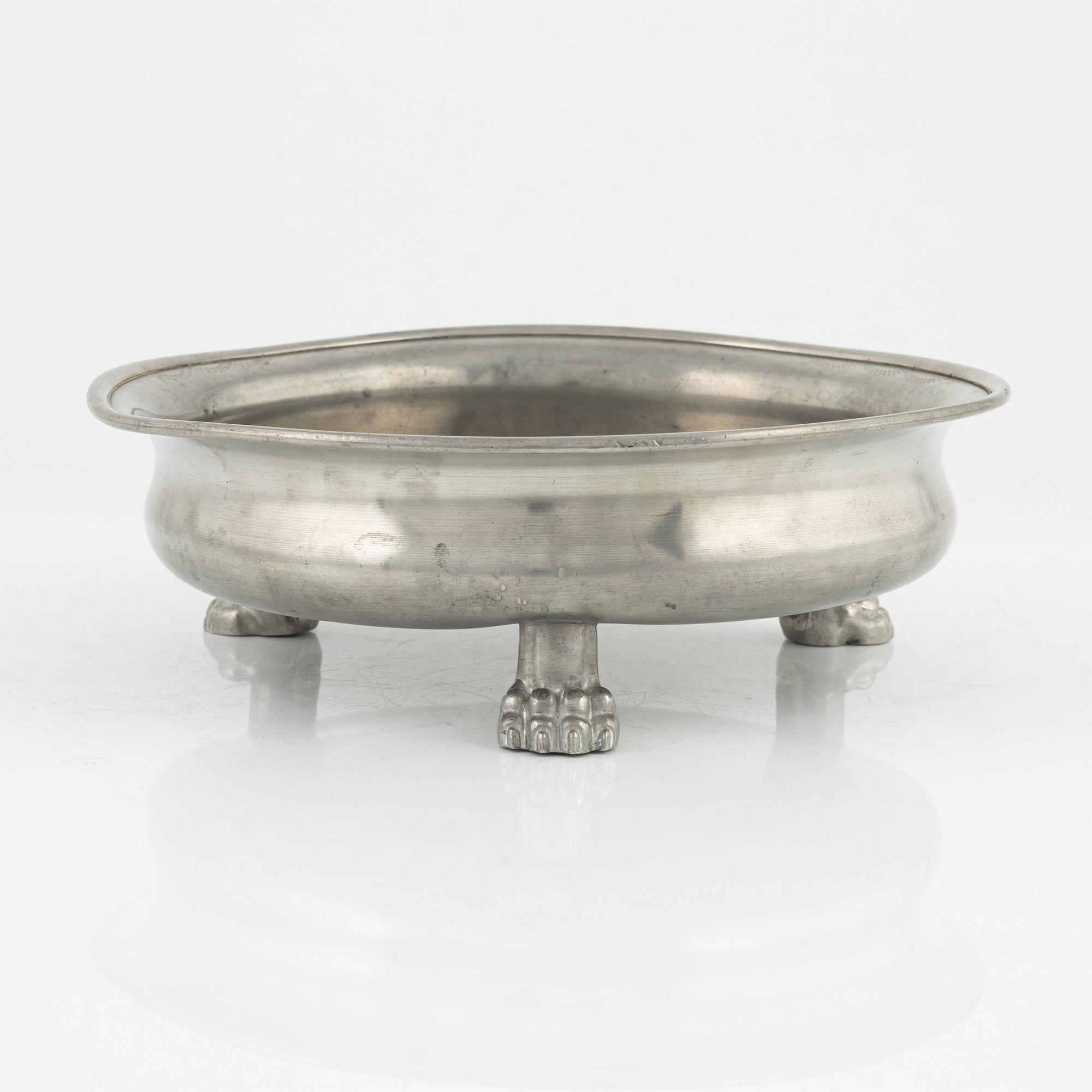Estrid Ericson & Anna Petrus, a pewter bowl, Firma Svenskt Tenn, Stockholm 1932.