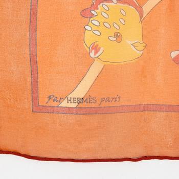 Hermès, scarf, 'Au clair de la mer".
