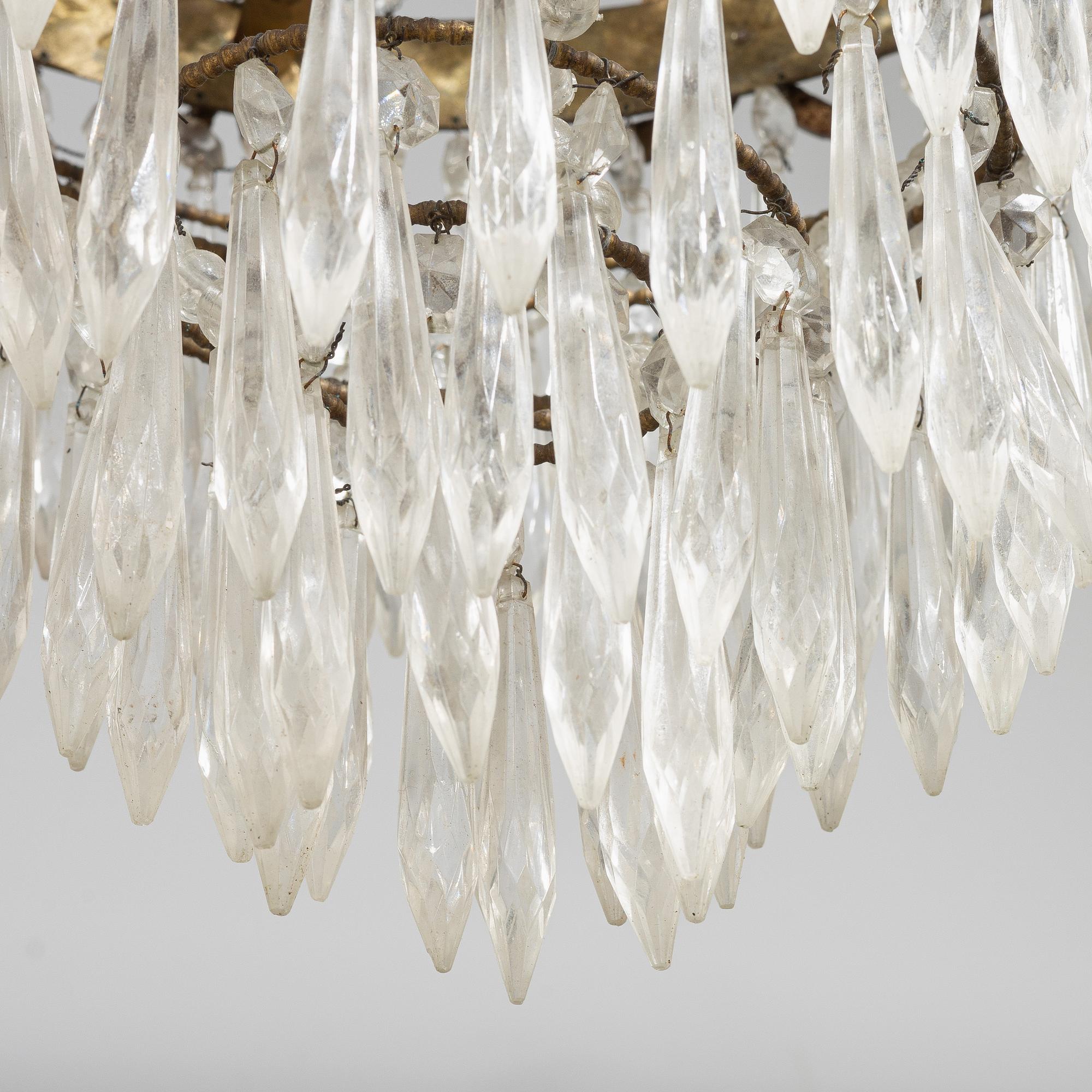 Chandelier, Empire style, circa 1900.
