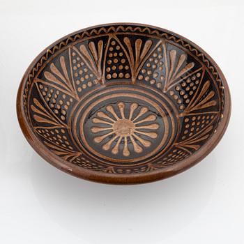 Tomas Anagrius, two earthenware bowls, Kvidinge, 1970's.