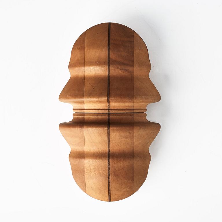 Sivert Lindblom, Sculpture, wood, two pieces.