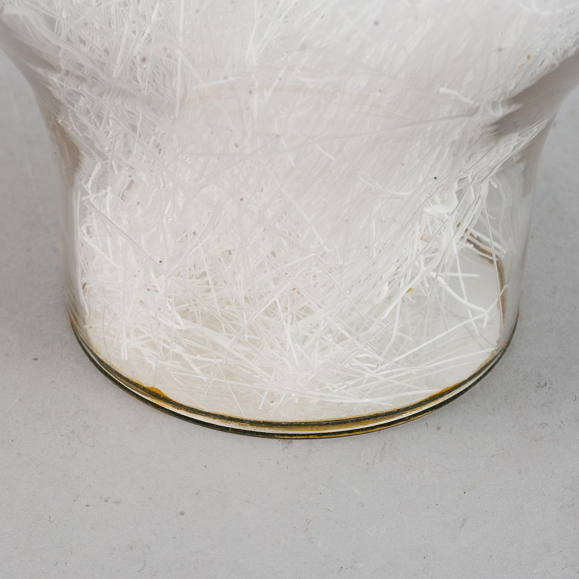 EVA ENGLUND, a glass sculpture, signed and dated 1973.