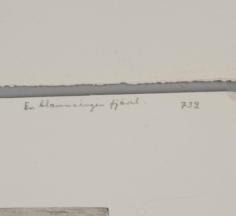 HUGO SIMBERG, etsningar, 2 st, den ena signerad och daterad 1907 i plåten.