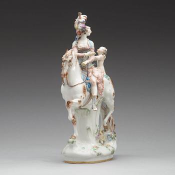A Meissen figure of 'Amazone mit Amor', 20th Century.