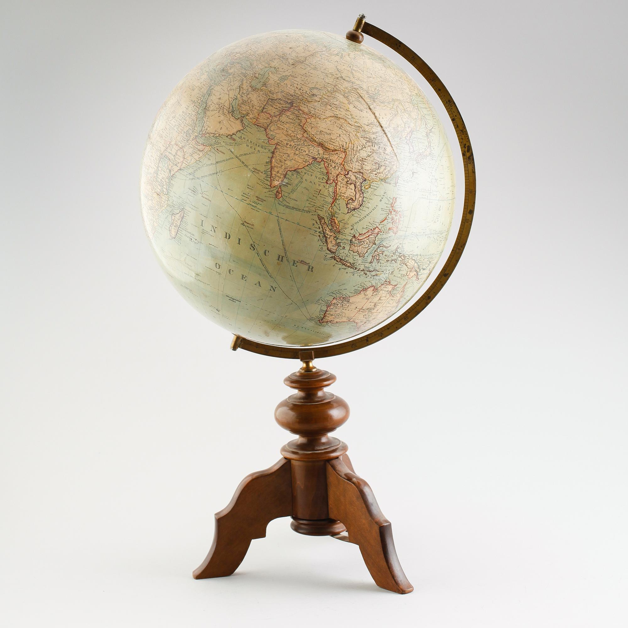 JORDGLOB, Erd-Globus, Berlin, omkring år 1900.