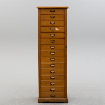 An early 20th century archive cabinet.