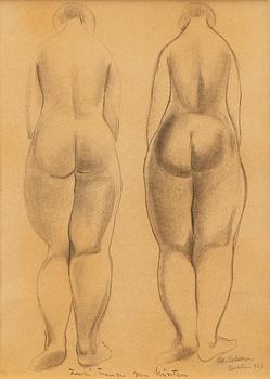 Axel Olson, "Zwei Frauen von hinten".