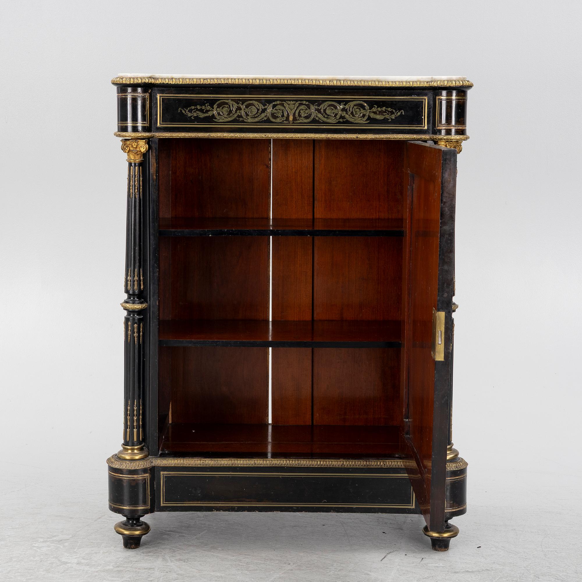 Skåp, Boulle-stil, omkring 1900.