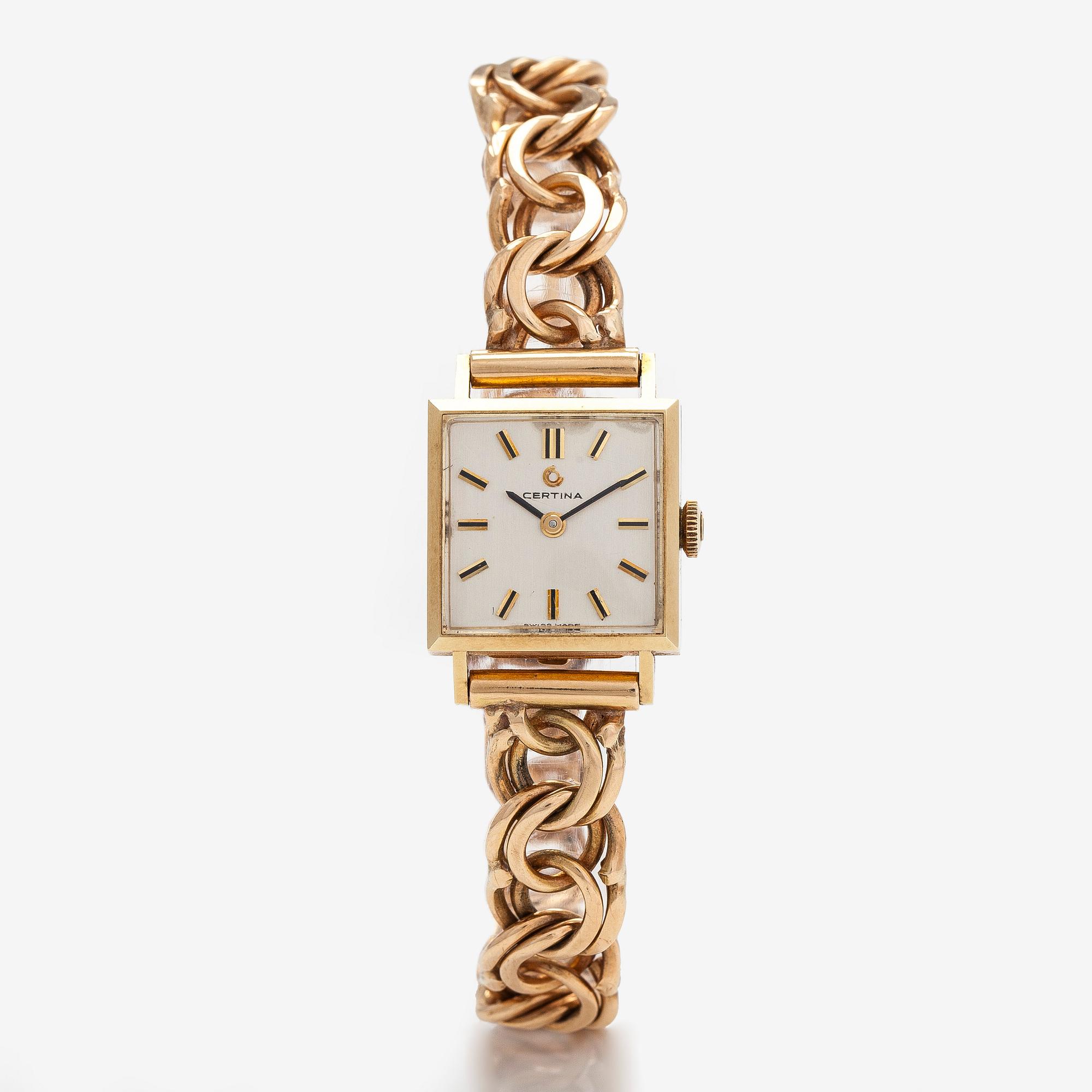 Certina, armbandsur, 17,5 x 17,5 mm.