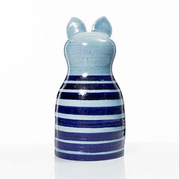 Lisa Larson, a 'Stor katt' stoneware figurine from the series 'Tripp, trapp, trull', Gustavsberg.