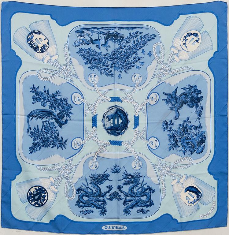 Hermès, scarf "Tsubas".