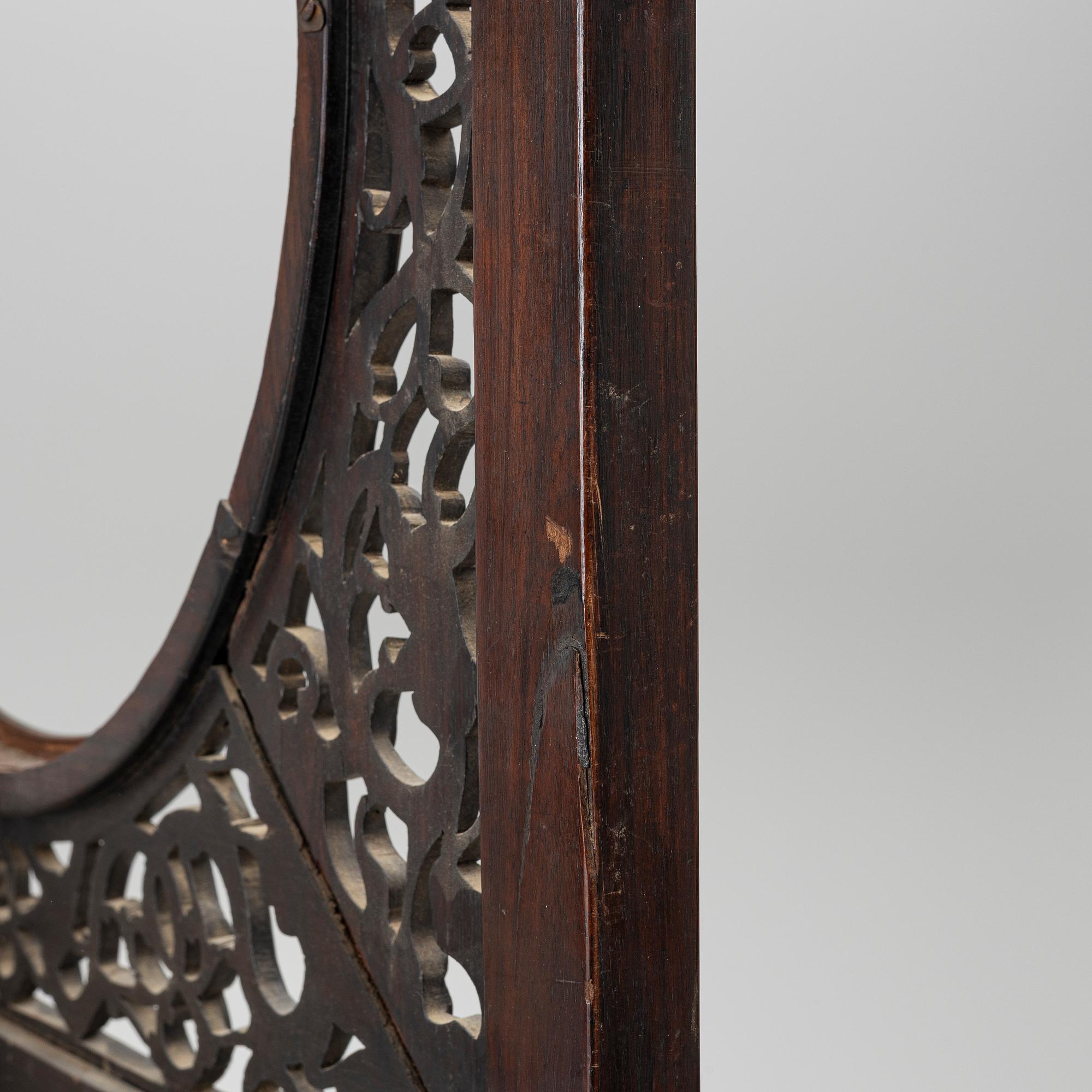 A pair of hardwood panels, China, 20th century.