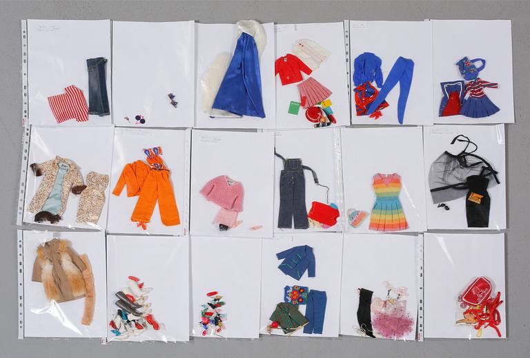 PARTI BARBIETILLBEHÖR, 1900-talets tredje kvartal/andra hälft.