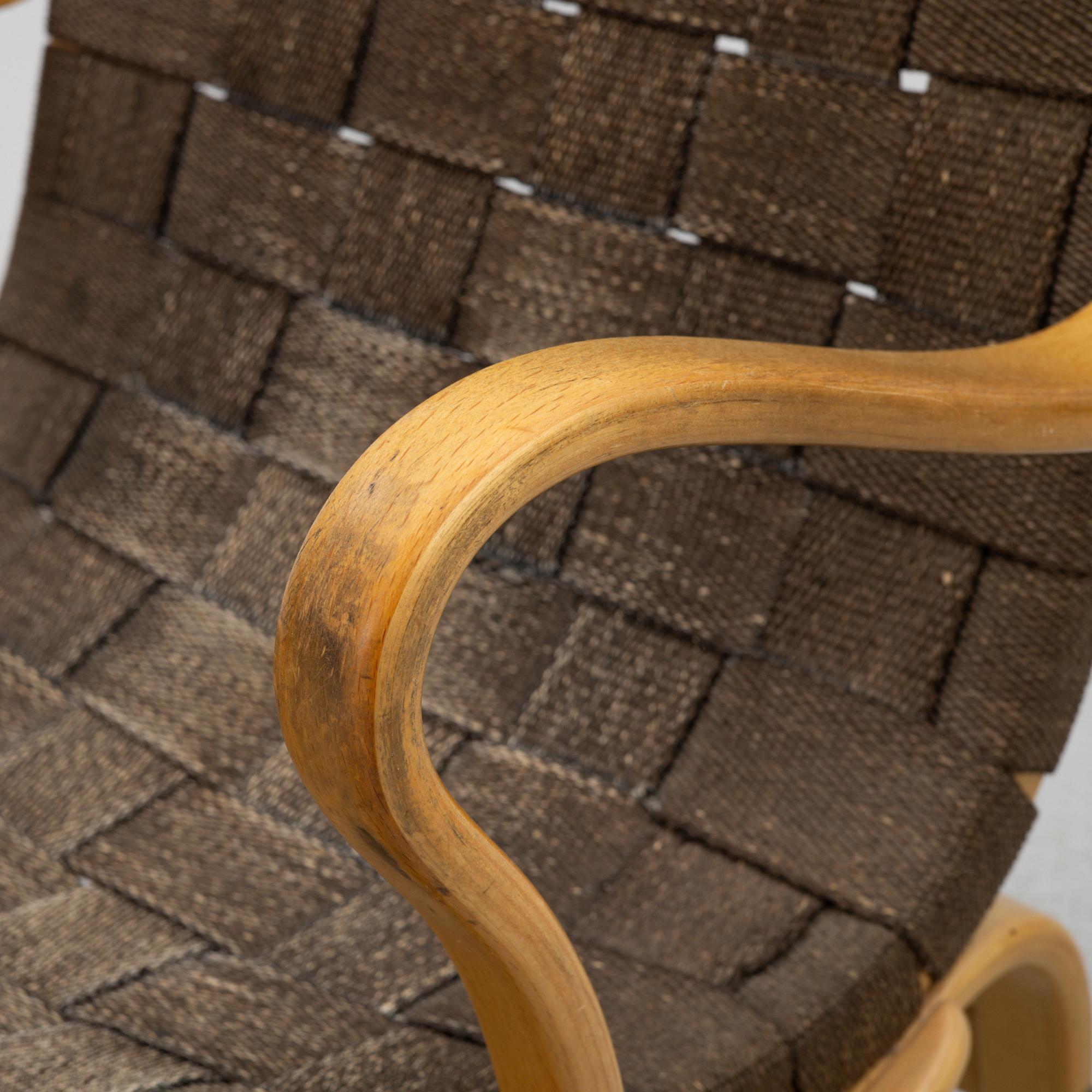 Bruno Mathsson, a pair of 'Eva' armchairs, Firma Karl Mathsson, Värnamo, 1960-61.