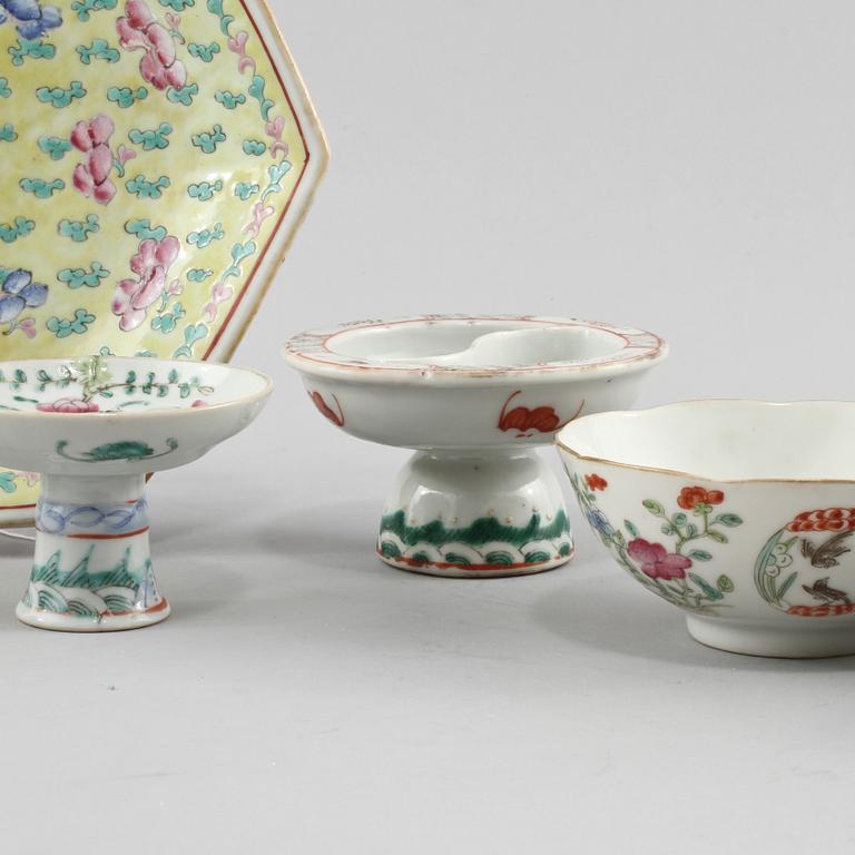 PARTI PORSLIN, 7 delar, Kina, 1900-tal.