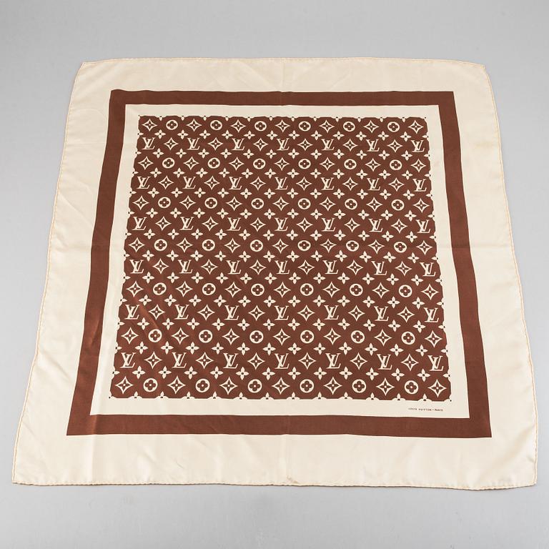 Louis Vuitton, a silk scarf.