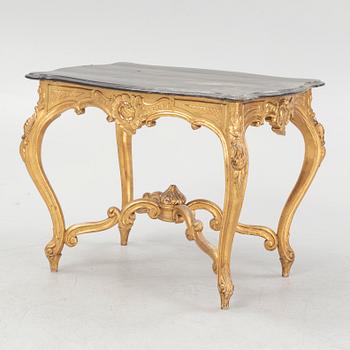 Salon table, Rococo style, circa mid-20th century.