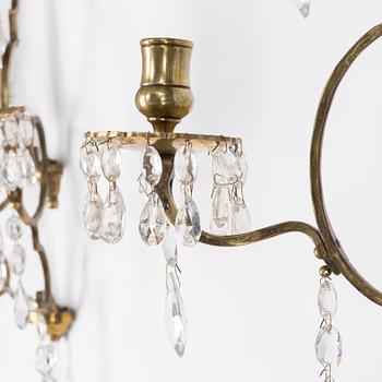 Wall appliques, a pair, circa 1900.